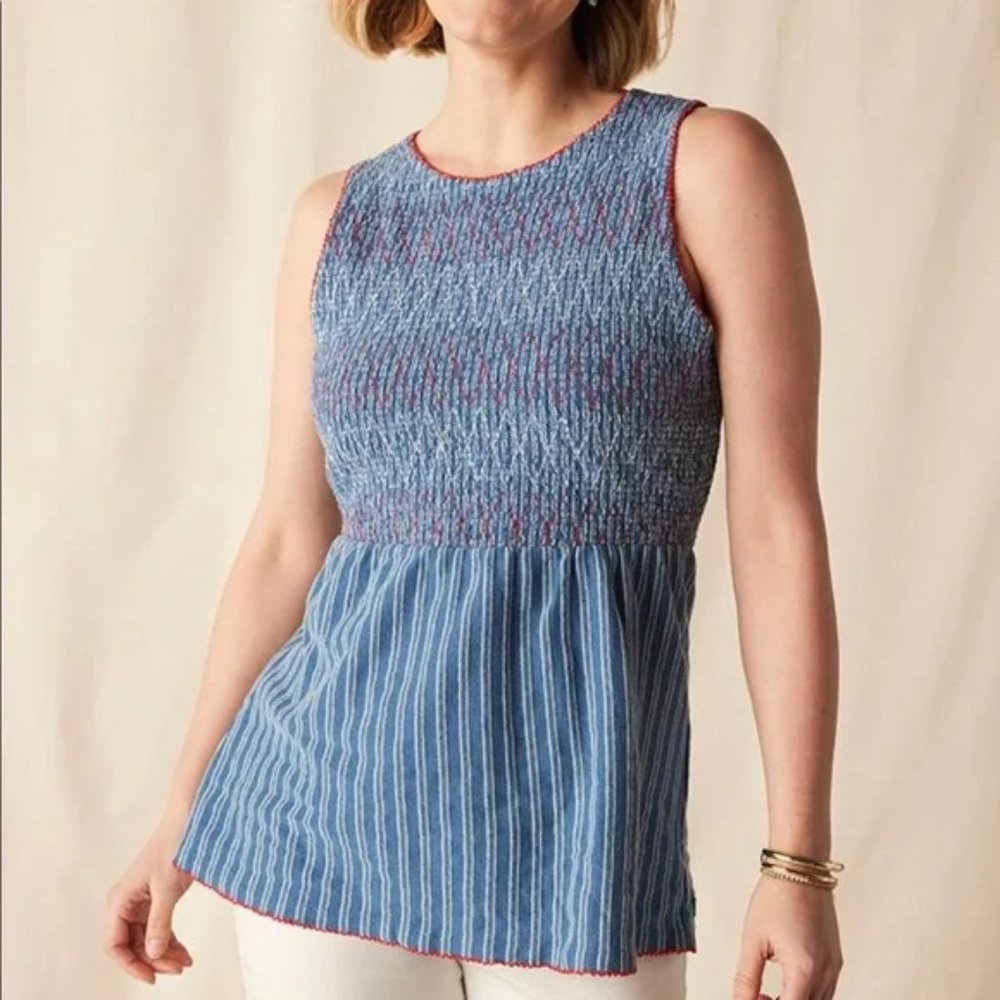 Matilda Jane Roxi Striped Tank L NWT